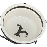 Trixie miska na wodę dla psa ceramiczna biała czarna