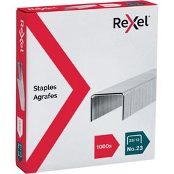 Zszywki rexel srebrne 23 13 stalowe 1000 sztuk 90 arkuszy