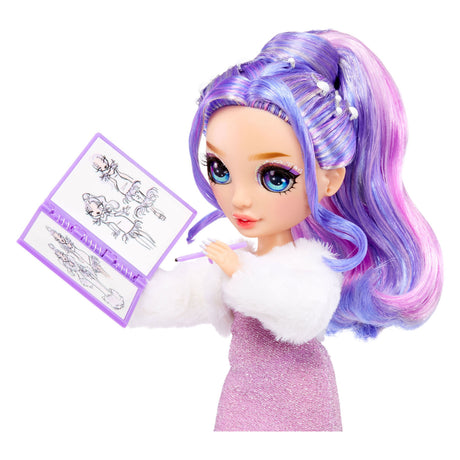 Mga Entertainment Rainbow High Fantastyczna lalka modowa - fioletowa