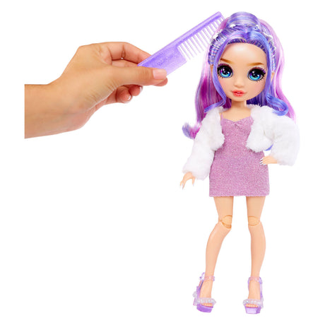 Mga Entertainment Rainbow High Fantastyczna lalka modowa - fioletowa