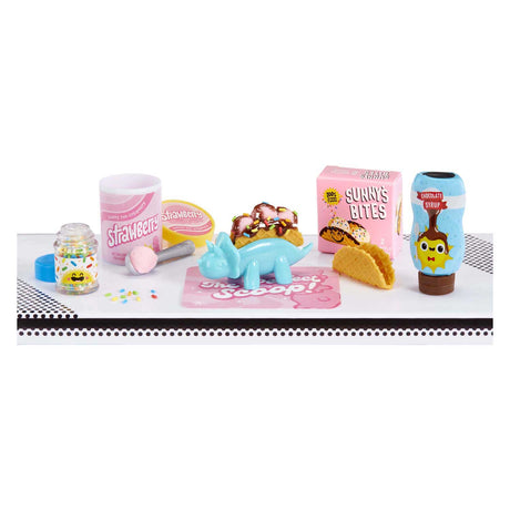 Miniverse make it mini food: seria obiadowa 4 - zestaw do rękodzieła - tworzenie miniatur - przekąski i napoje - w tym stół