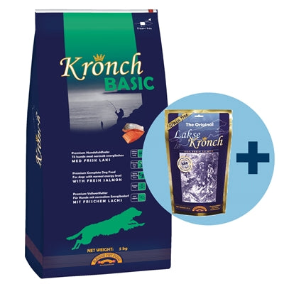 Kronch Basic dla dorosłych z bezpłatnymi przekąskami Kronch 100% z łososia