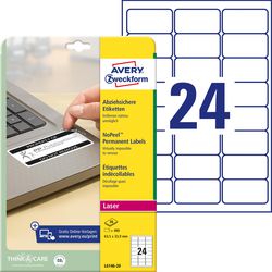Etykiety zabezpieczające przed oszustwami Avery l6146-20 klej permanentny 480 sztuk