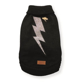 Sweter dla psa Croci Thunder Thunder Bolt czarny