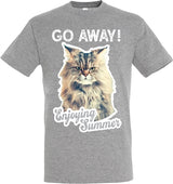 T-shirt Go Away Kot Szary