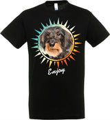 T-shirt jamnik czarny