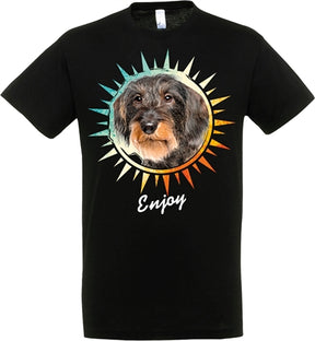 T-shirt jamnik czarny