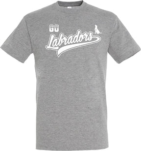 T-shirt w kolorze szarym labradory