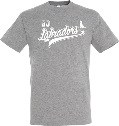 T-shirt w kolorze szarym labradory