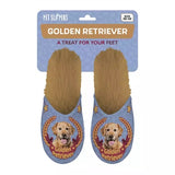 Kapcie golden retriever w kolorze liliowo-beżowym
