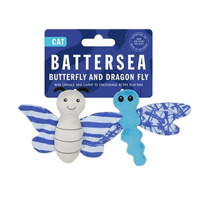 Duet motyla i ważki Battersea w kolorze niebieskim