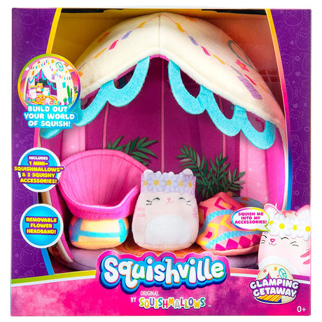 Luksusowy zestaw do zabawy Squishmallows Squishville Glamping Getaway