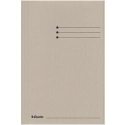 Teczki Esselte 3-klapowe folio 240x318mm szare