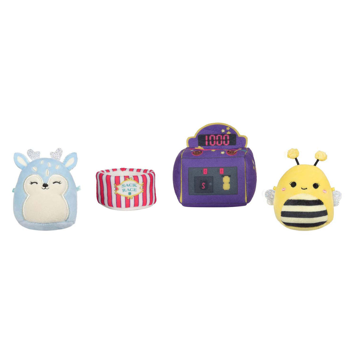 Squishmallows pluszowe mikromallows - gra włączona, 4 szt.