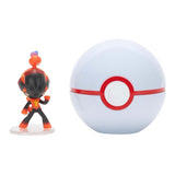 Jazwares pokémon - klip n go charcadet premier ball