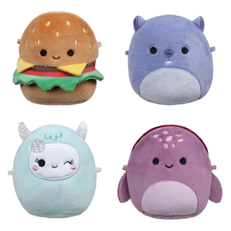 Squishmallows pluszowe mikromallows - Carl, Yollie, Javari, Tudor, 4 szt.
