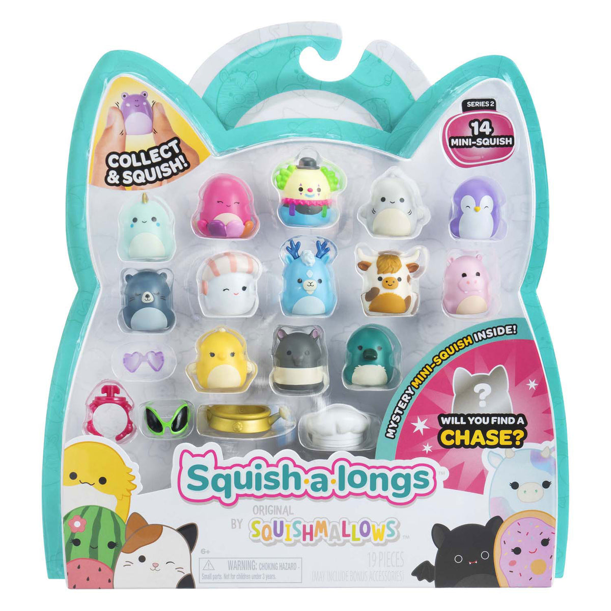 Squishmallows - figurki do gry w zgniatanie, 14 szt.