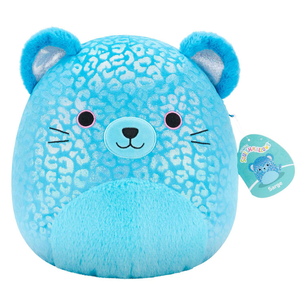 Pluszowa przytulanka Squishmallows - niebieski jaguar, 30cm