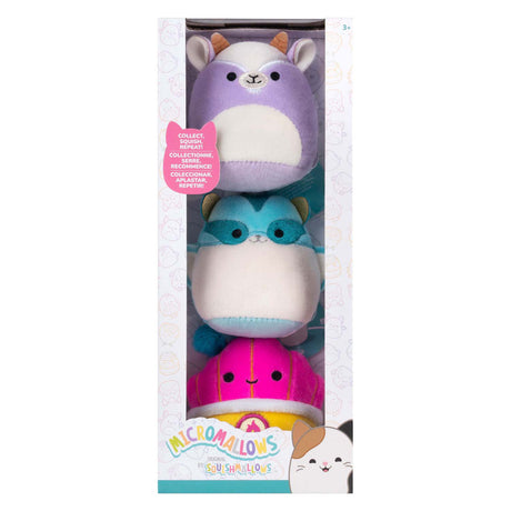 Pluszowa przytulanka Squishmallows - Micromallows Tia, Mariska, Louen - 3 szt.