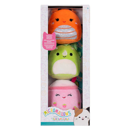 Pluszowa przytulanka Squishmallows - micromallows mony, tristan, victoria - 3 szt.