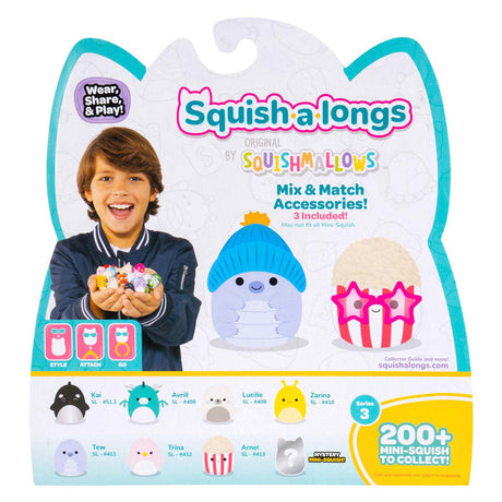 Jazwares squishmallows - squish-a-longs figurki zabawkowe styl 2 - 8 szt.