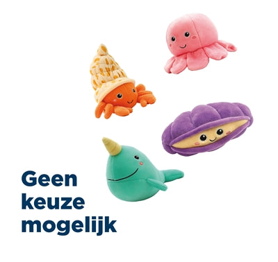 Różne pluszowe zwierzęta z rafy Croci