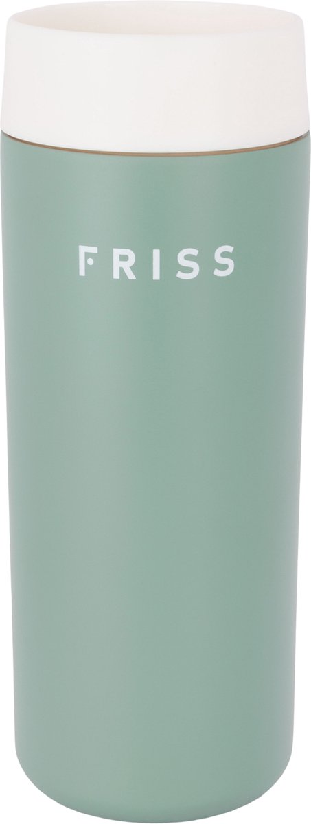 Kubek podróżny Friss ze stali nierdzewnej 350ml zielony