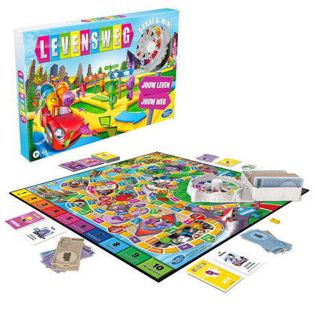 Hasbro ścieżka życia - rodzinna gra planszowa dla 2 do 4 graczy - gra wewnętrzna dla dzieci od 8 lat - pałeczki w 6 kolorach