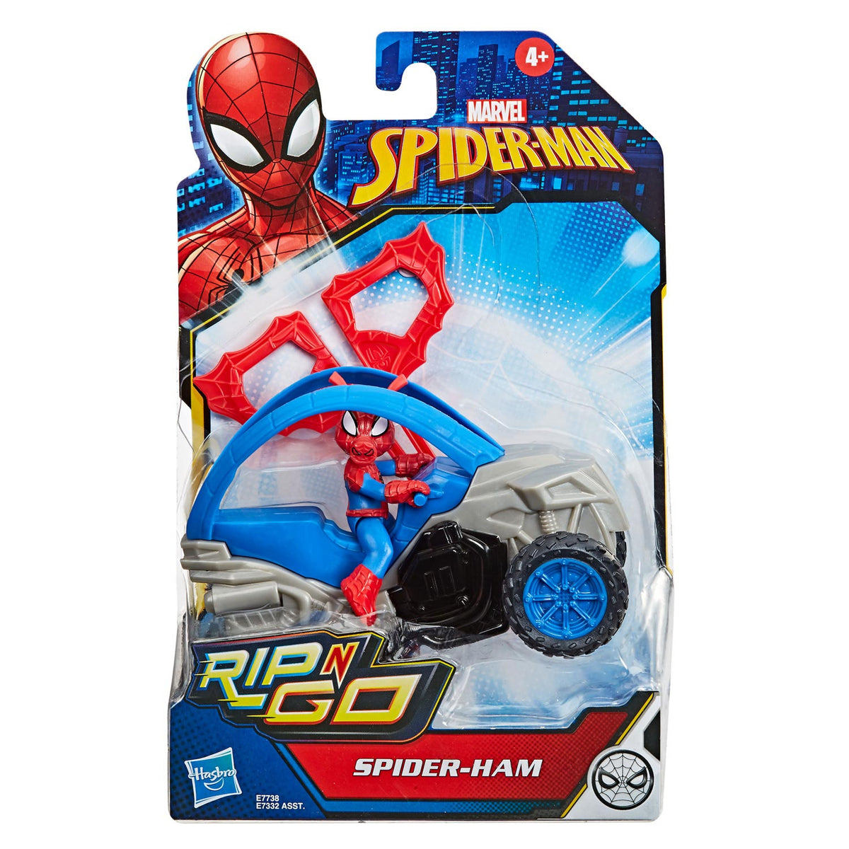 Hasbro Spider-Man Rip i Go Figure Blue