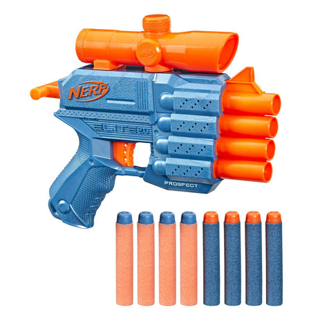 Hasbro Nerf Elite Prospect QS4 zawiera 8 rzutek