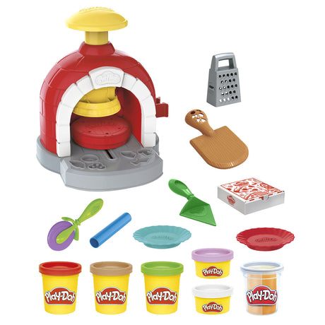 Zestaw do zabawy w piec do pizzy Play-doh - modelina - w tym 6 garnków - rękodzieło dla dzieci