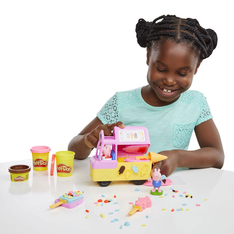Zestaw do zabawy w lody Play-doh Peppas - modelina - zawiera 5 słoiczków