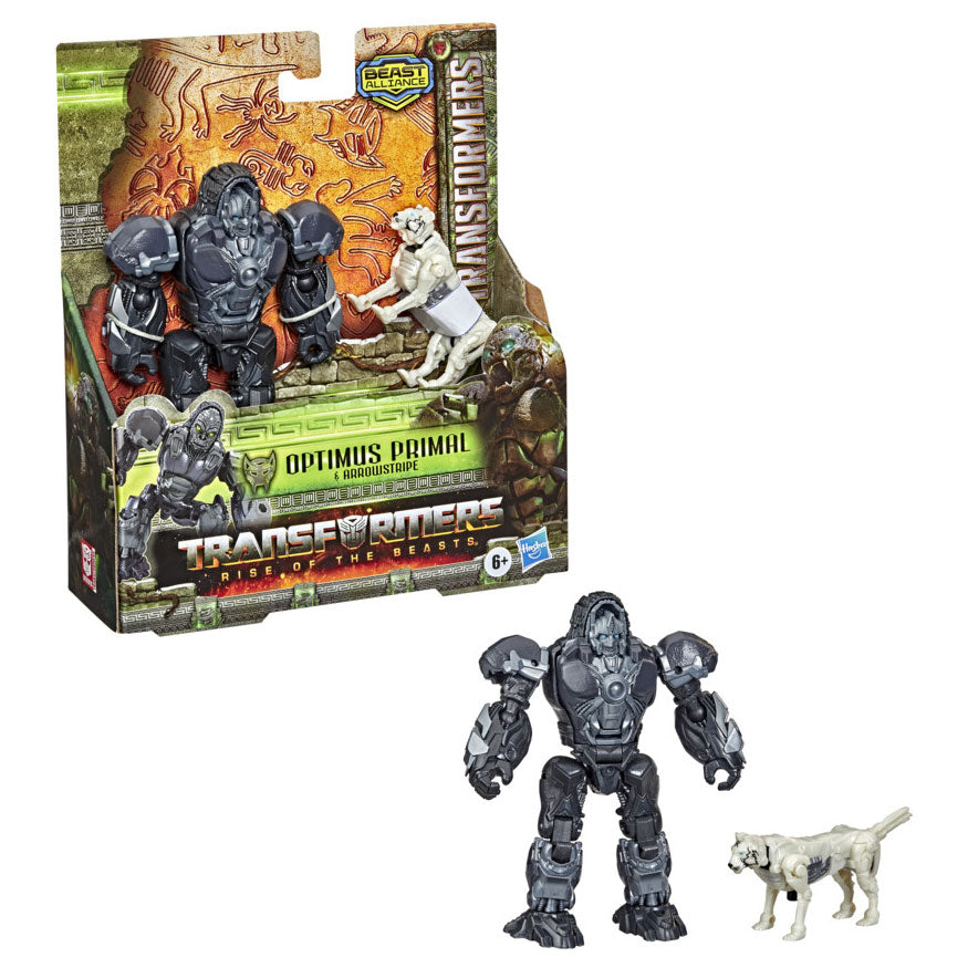 Hasbro Transformers Rise of the Beasts Brońs Figury Optimus Primal Arrowstripe