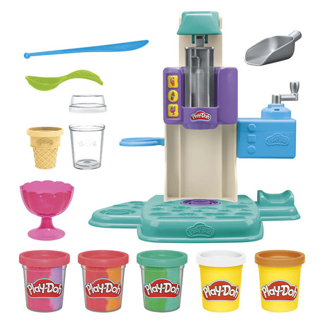Zestaw do zabawy z lodami tęczowymi Play-doh - 5 glinianych garnków
