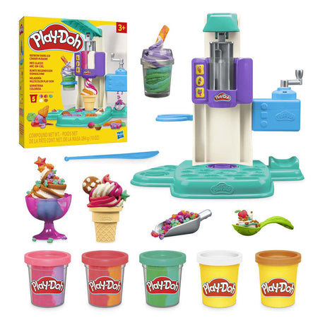 Zestaw do zabawy z lodami tęczowymi Play-doh - 5 glinianych garnków