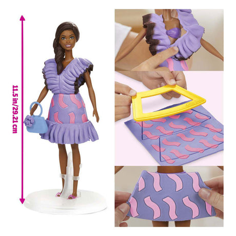 Falbany Play-Doh Barbie Fashionistka - 2 gliniane garnki