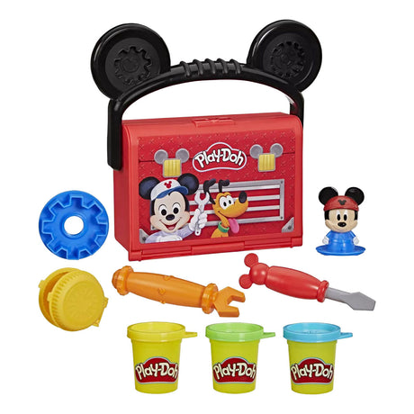 Play-doh Disney Junior podróż do garażu, zabawki Miki