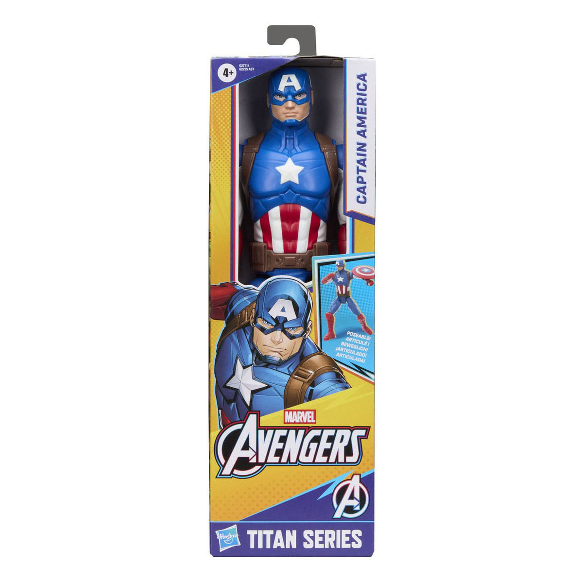 Hasbro Marvel Avengers Titan Series Kapitan Ameryka gra figurką