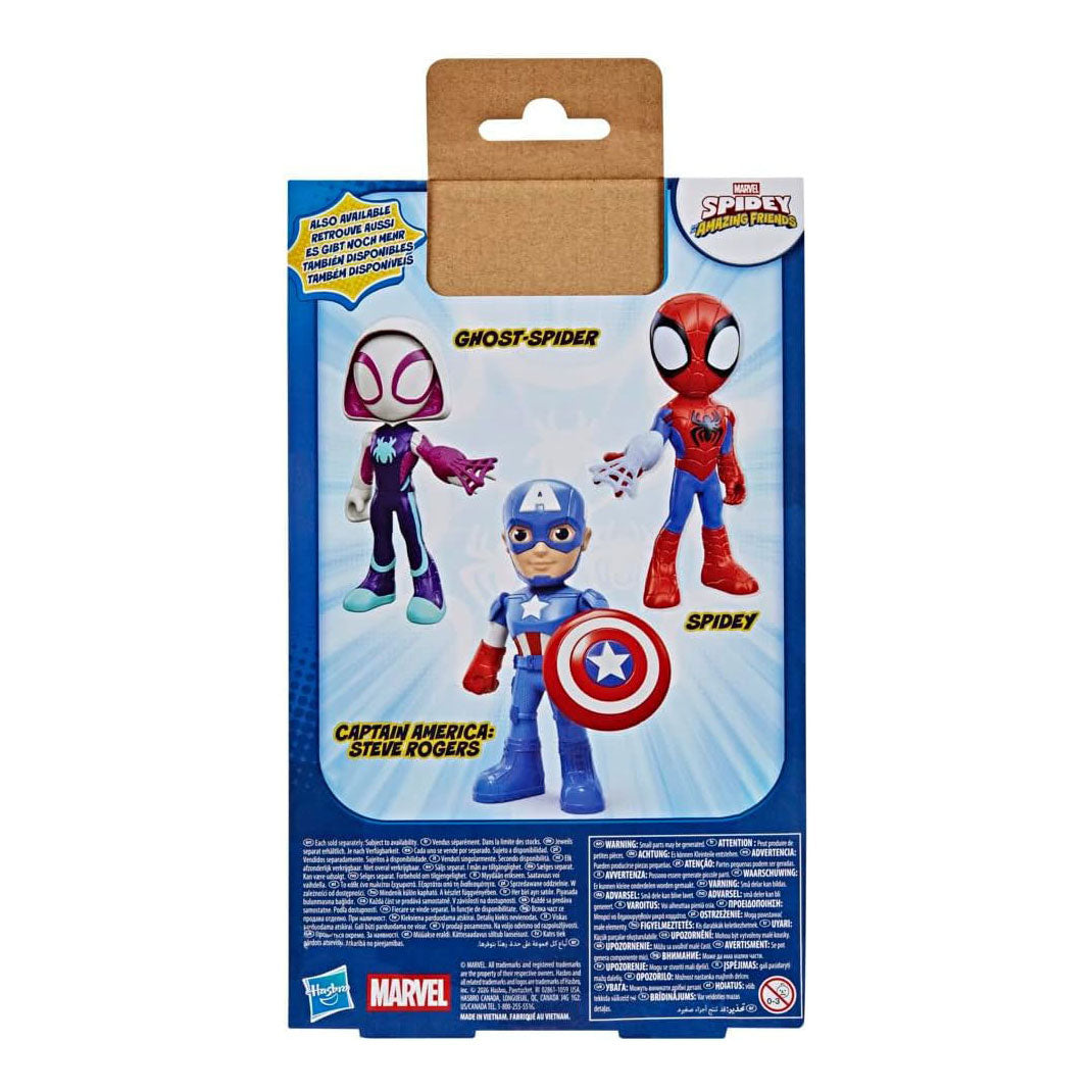 Marvel Spidey i jego niesamowici przyjaciele, powiększona figurka Kapitana Ameryki