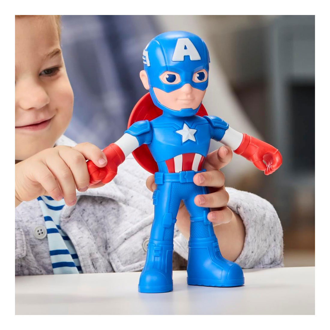 Marvel Spidey i jego niesamowici przyjaciele, powiększona figurka Kapitana Ameryki