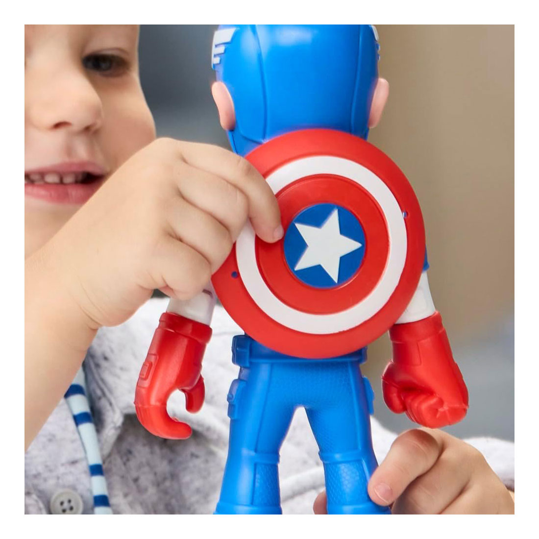 Marvel Spidey i jego niesamowici przyjaciele, powiększona figurka Kapitana Ameryki