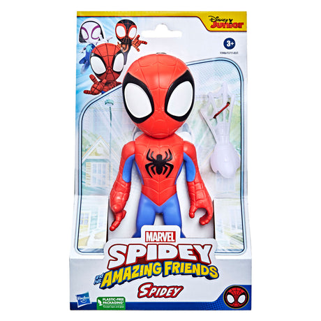 Spidey i jego niesamowici przyjaciele zachwycają się ogromną figurką pająka