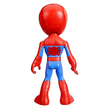 Spidey i jego niesamowici przyjaciele zachwycają się ogromną figurką pająka
