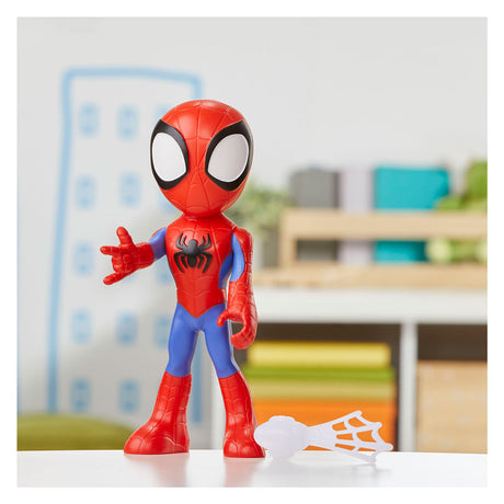 Spidey i jego niesamowici przyjaciele zachwycają się ogromną figurką pająka