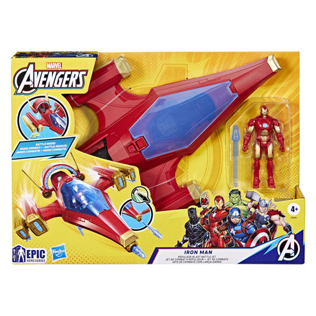 Hasbro Avengers Epicka seria bohaterów Iron Man Repulsorowy odrzutowiec bojowy