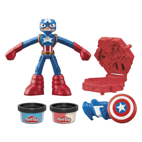 Play-doh Marvel Kapitan Ameryka – tarcza do modelowania – glina
