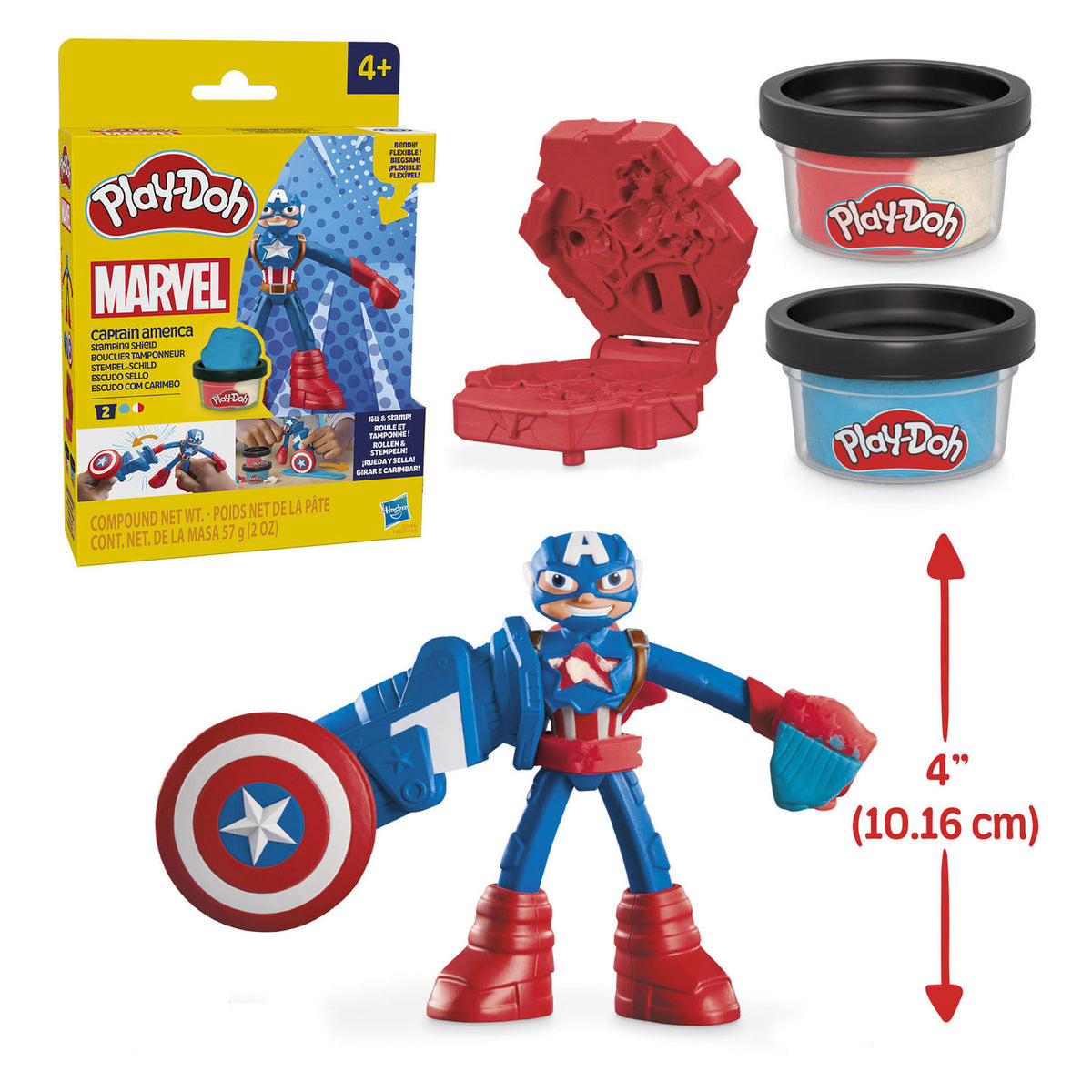 Play-doh Marvel Kapitan Ameryka – tarcza do modelowania – glina
