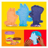 Play-doh bluey gaat kamperen speel set - 6 kleipotjes