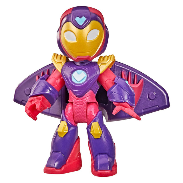 Marvel Iron Man i jego niesamowici przyjaciele grający figurką Ironheart