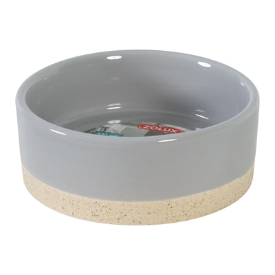 Zolux Olaria miska na karmę, ceramiczna, szara